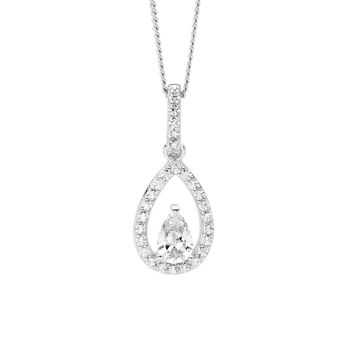 Sterling Silver Cubic Zirconia Pendant