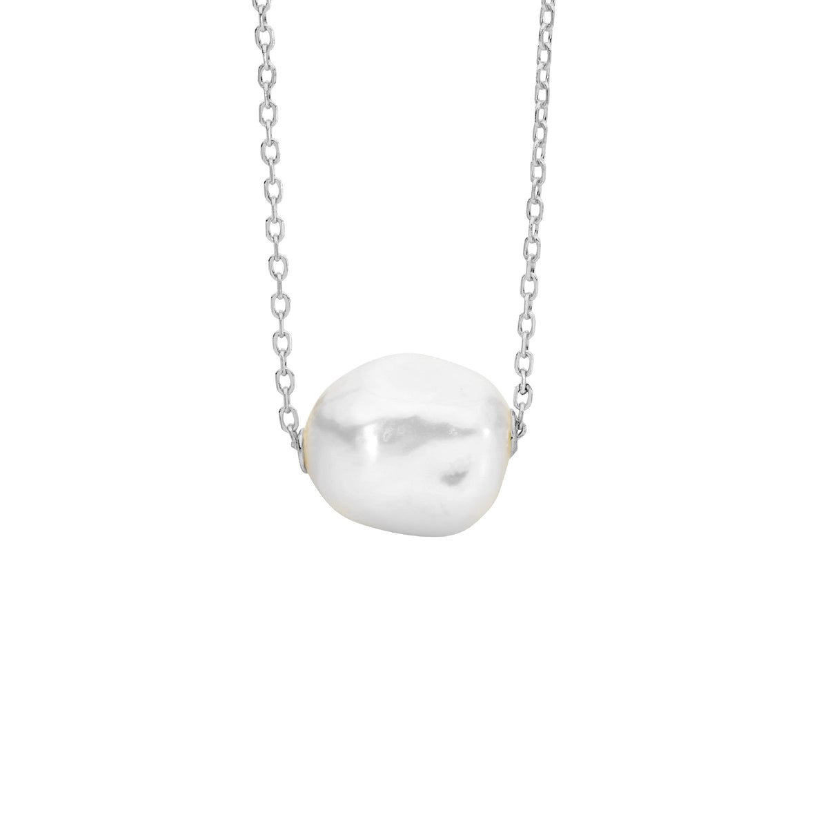 Sterling Silver Pearl Necklet