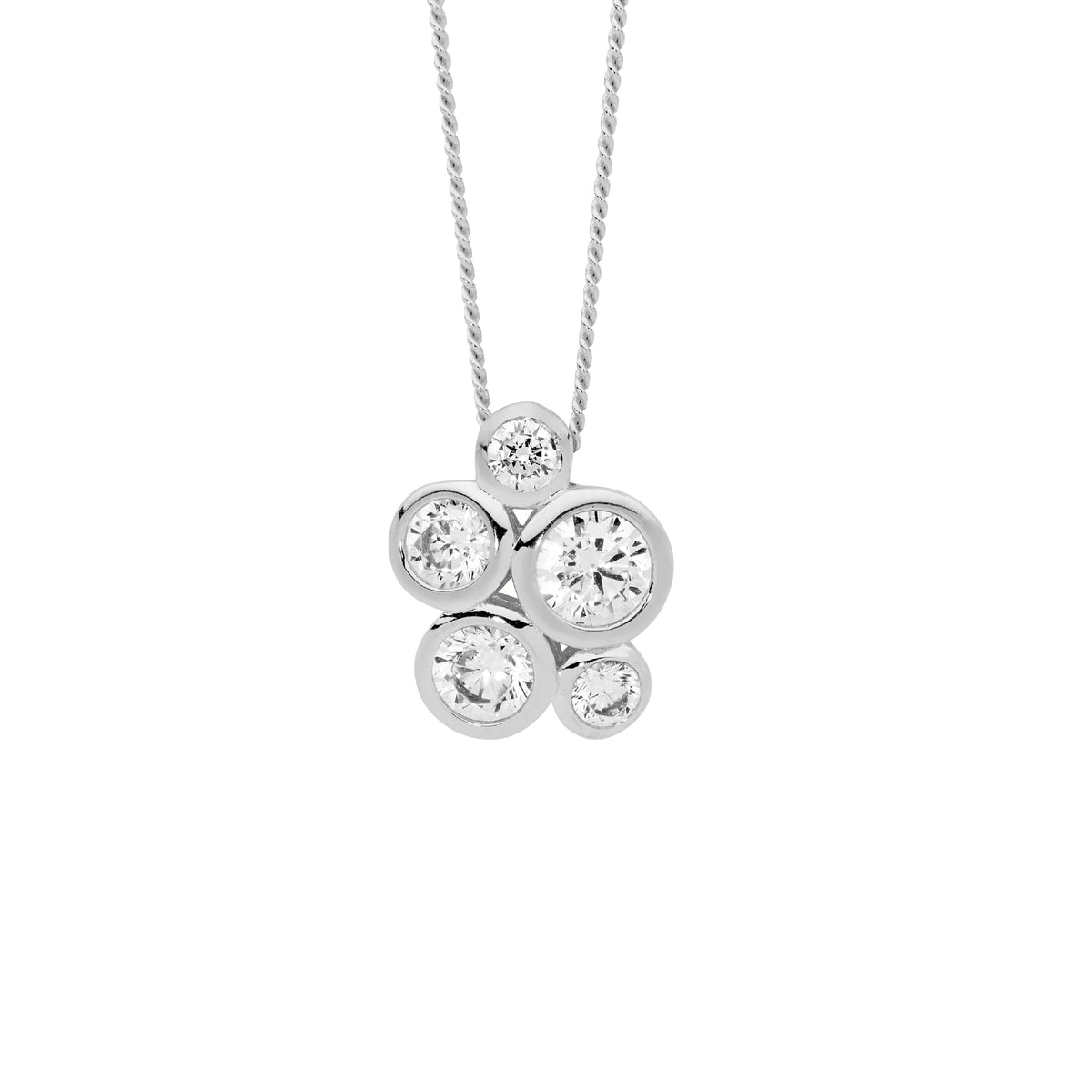 Sterling Silver Cubic Zirconia Pendant