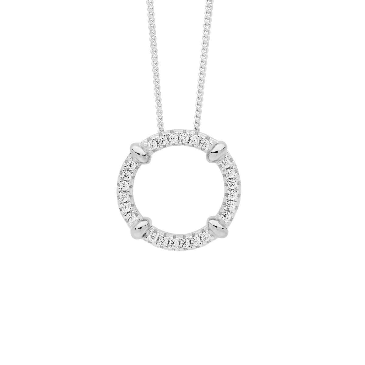 Sterling Silver Cubic Zirconia Pendant