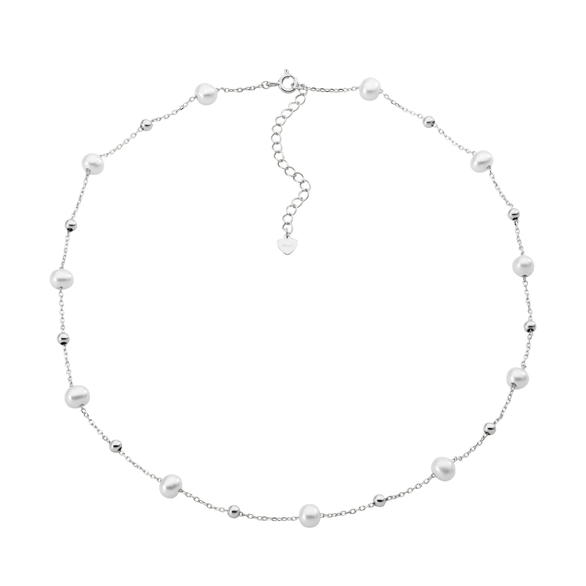 Sterling Silver Pearl Necklace