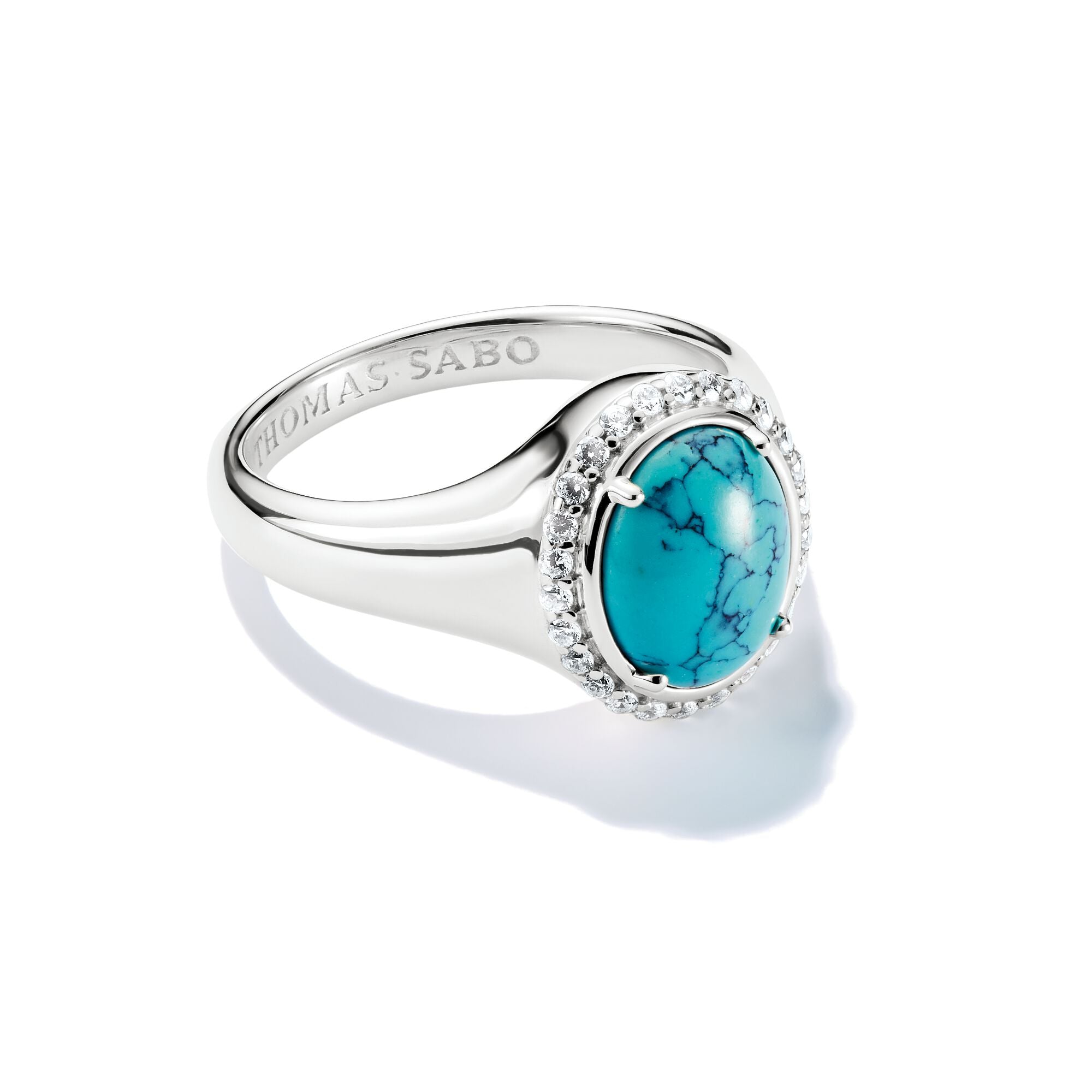 THOMAS SABO Round Turquoise Ring