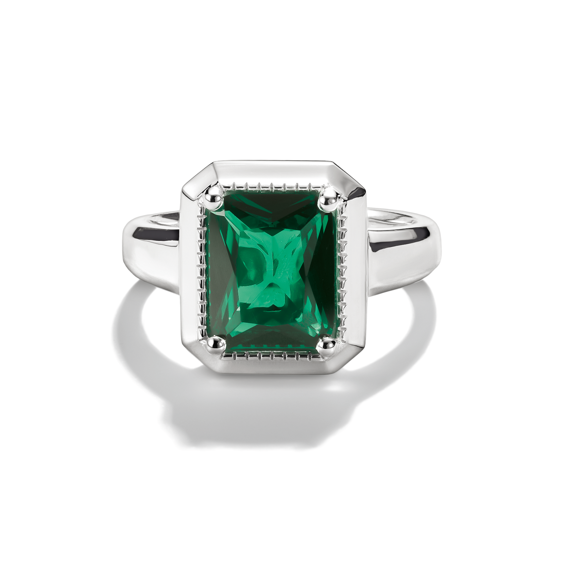 THOMAS SABO Ring with Green Zirconia Stone