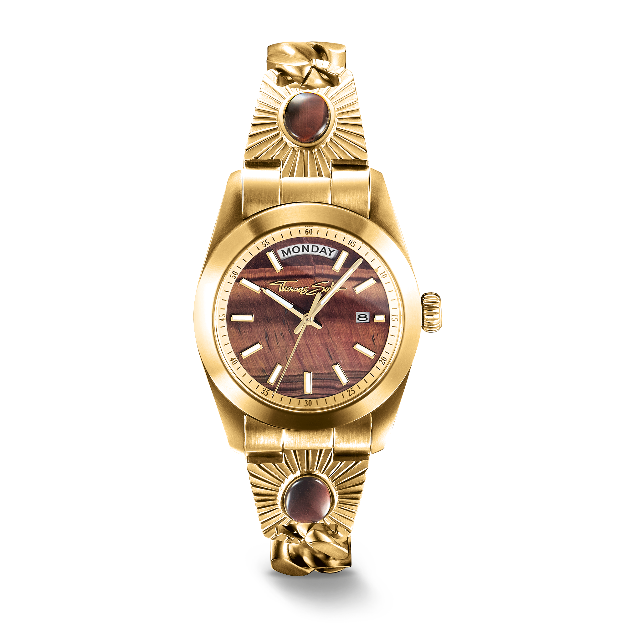 THOMAS SABO Elyndra Watch with red tiger eye dial 36 mm
