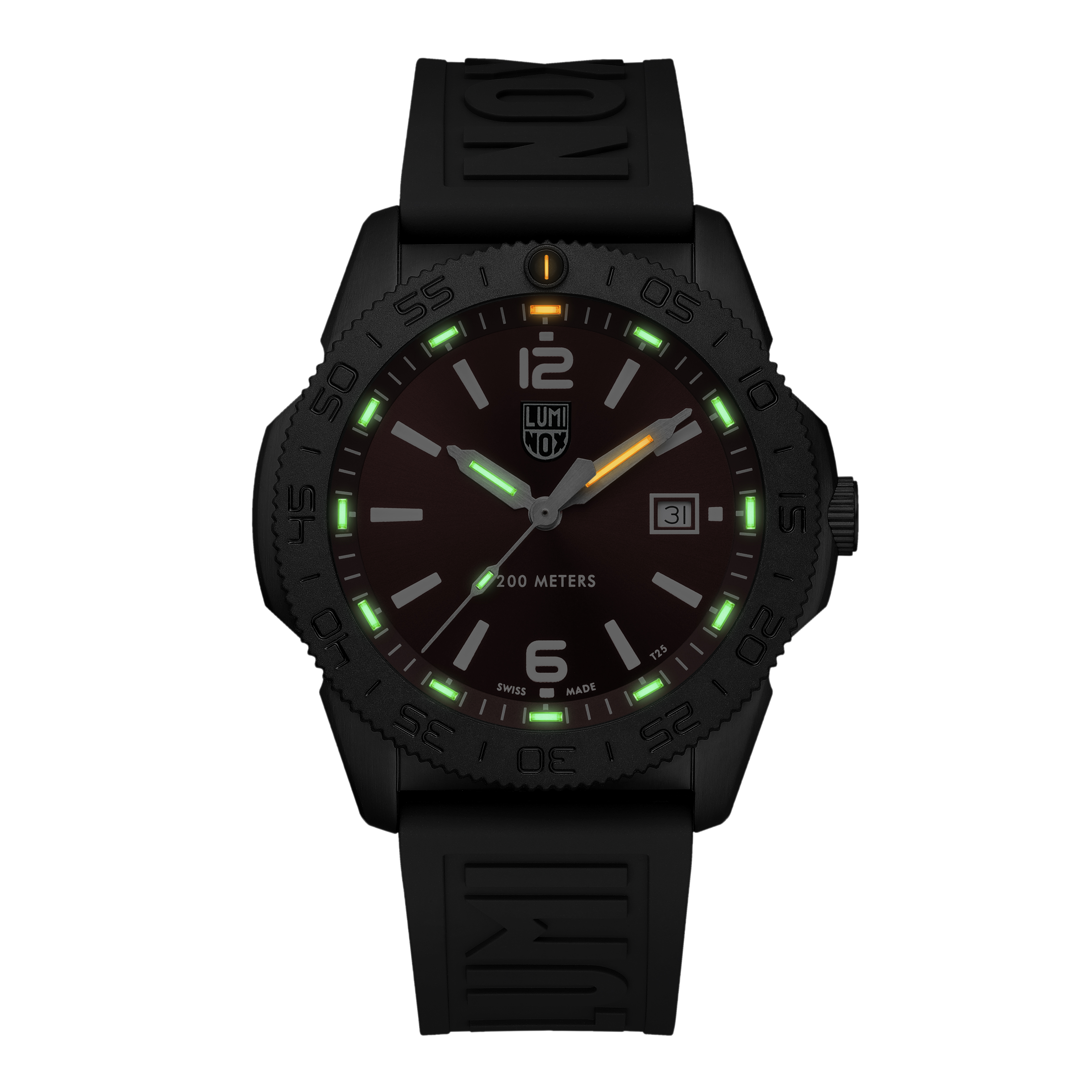 Luminox Pacific Diver Red Dial Black Steel 44mm Watch - XS.3135.B