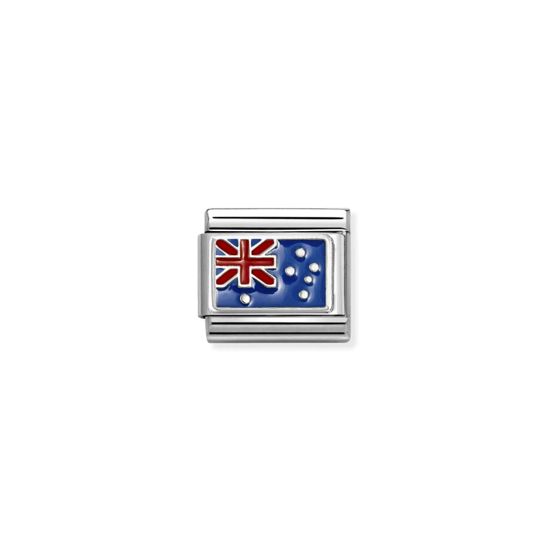 NOMINATION Composable Classic Link 330207/36 Australia in Enamel & 925 Silver