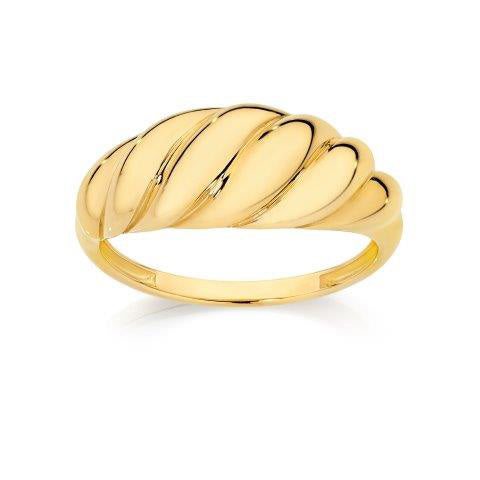 9ct Yellow Gold Croissant Ring
