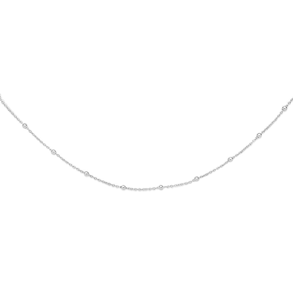 Silver polished ball cable chain
