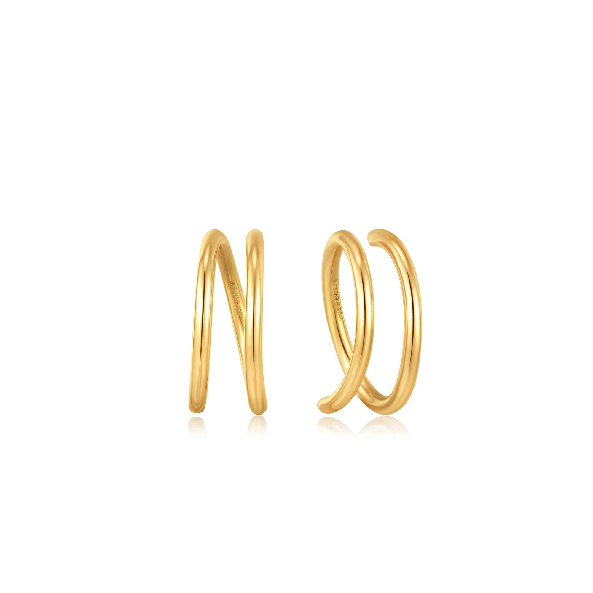 Ania Haie 14ct Gold Twist Earrings