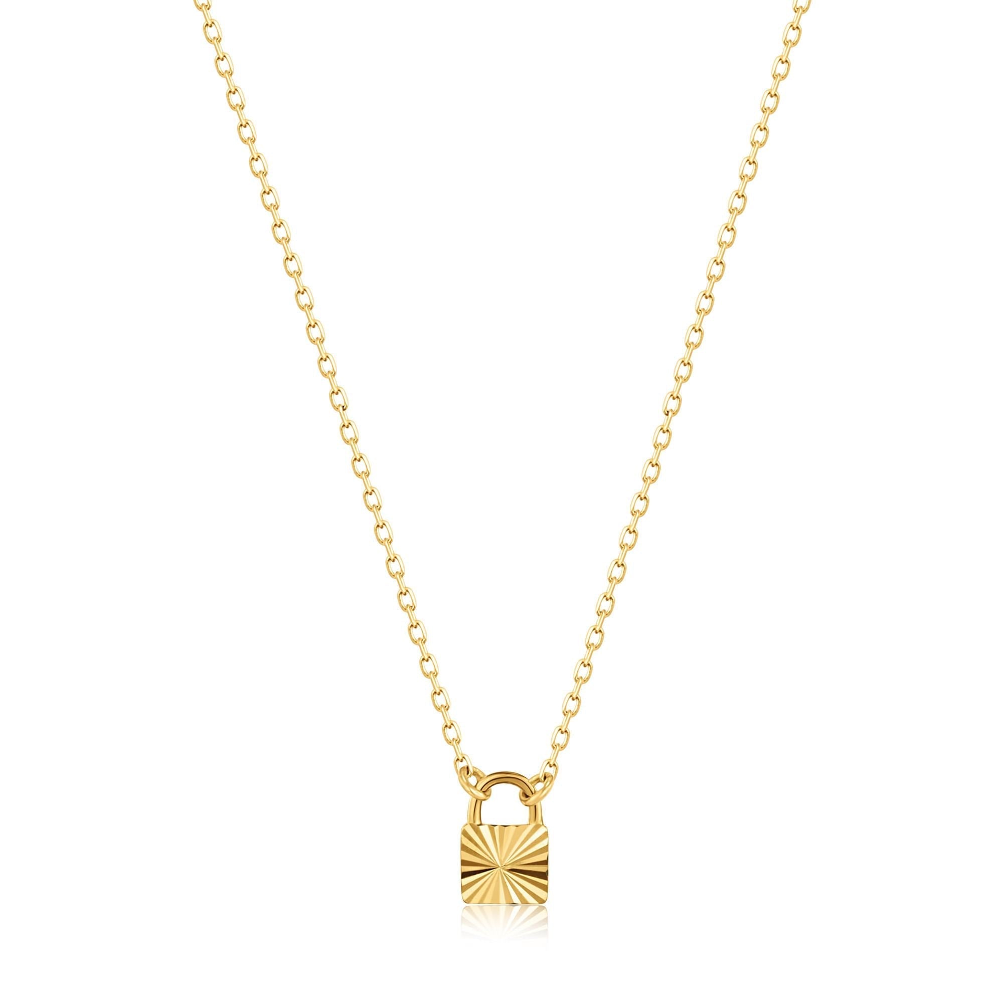 Ania Haie 14ct Gold Padlock Necklace
