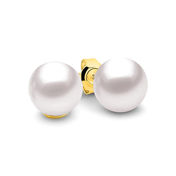 9ct Yellow Gold Freshwater Pearl Stud Earrings